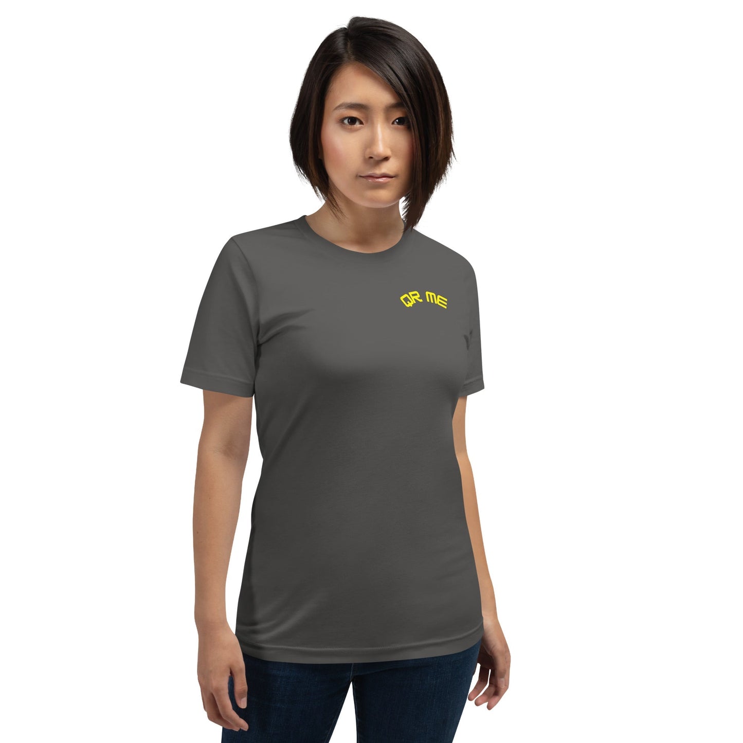 Sunshine Emoji Personalized QR Code Unisex T-Shirts