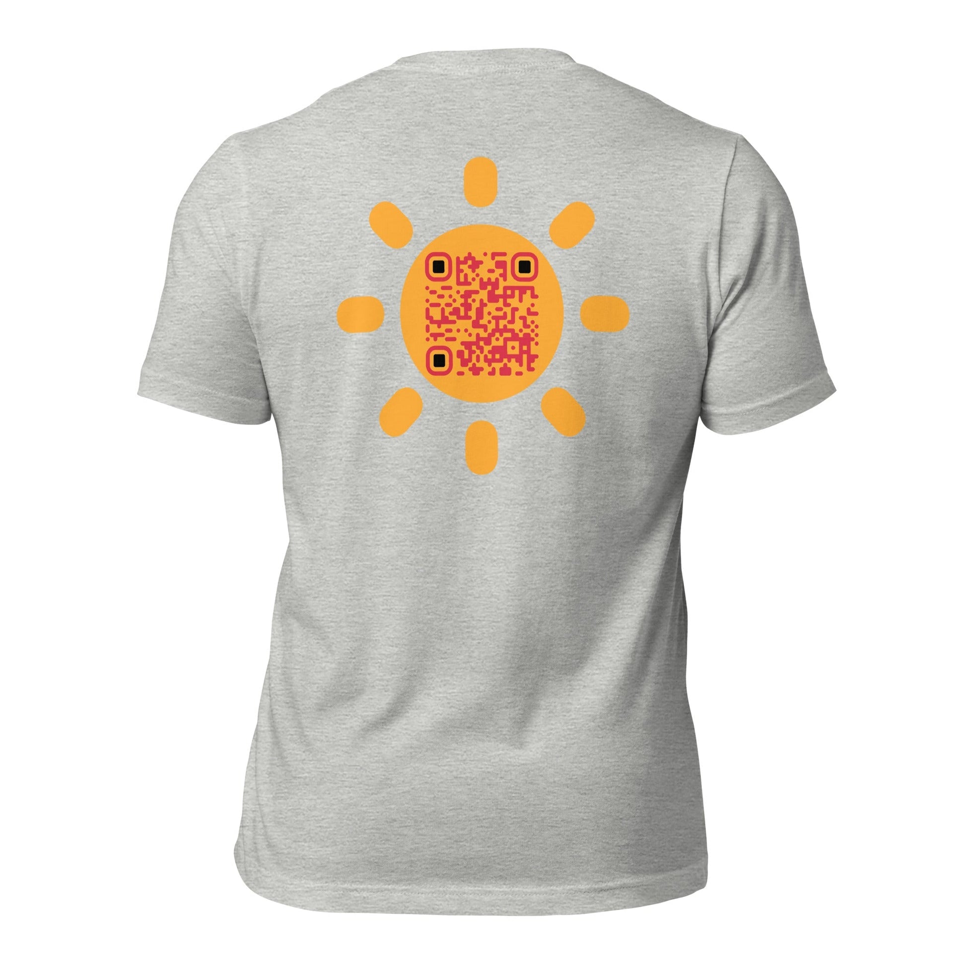 Sunshine Emoji Personalized QR Code Unisex T-Shirts