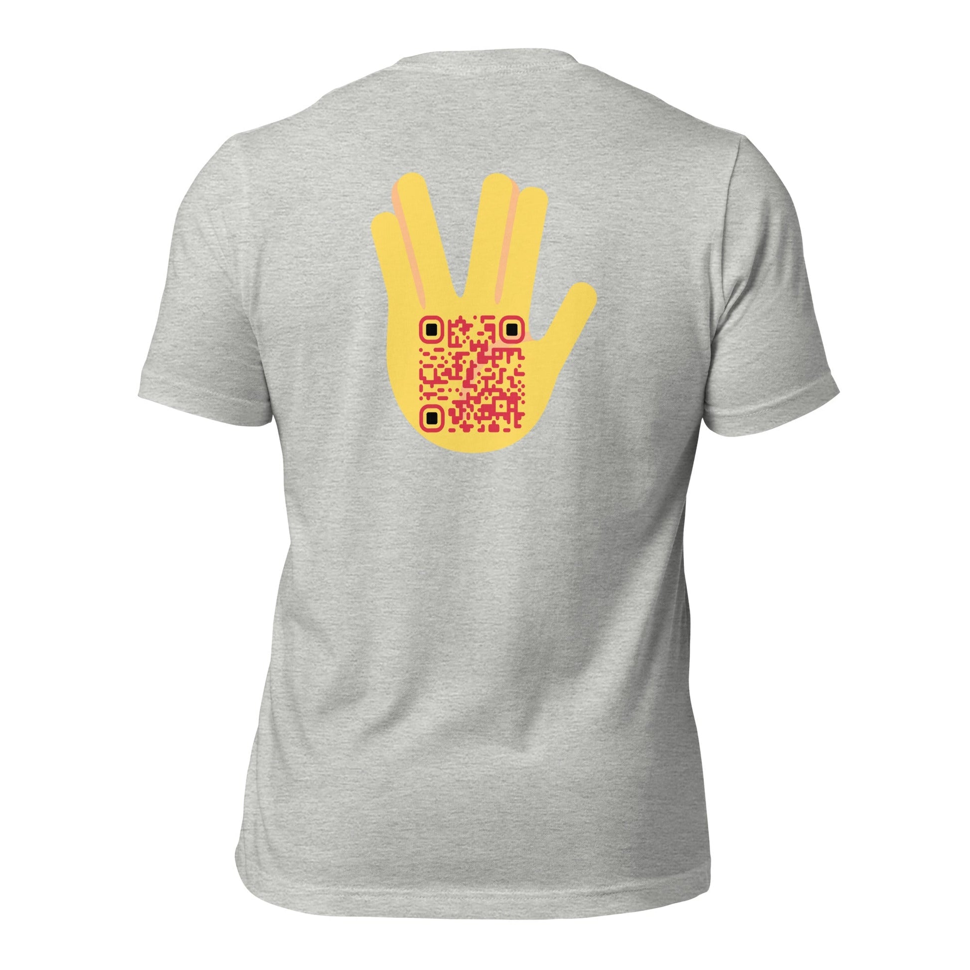 Vulcan Wave Emoji Personalized QR Code T-Shirt