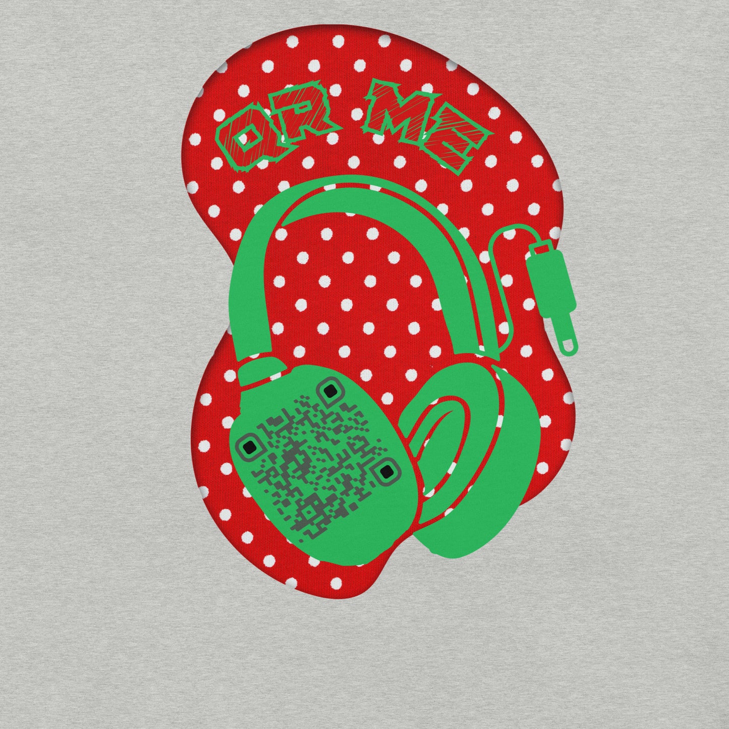 Polka Dot QR Code T-Shirt – Share Your Playlist in Style