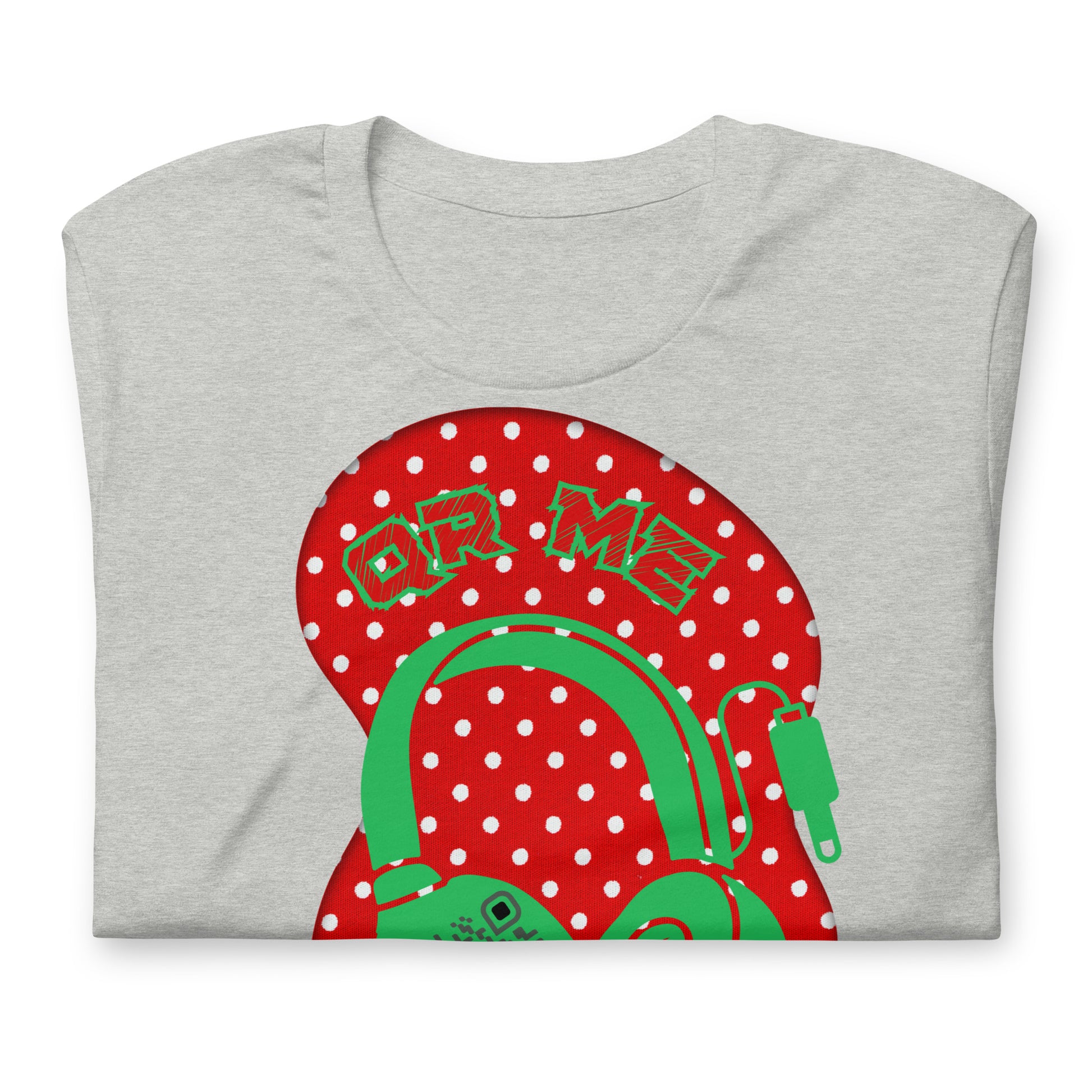 Polka Dot QR Code T-Shirt – Share Your Playlist in Style