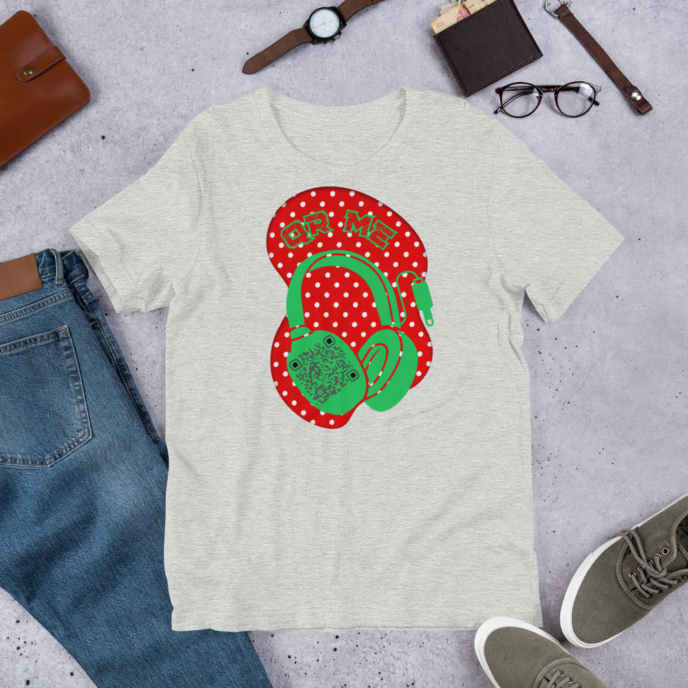 Polka Dot QR Code T-Shirt – Share Your Playlist in Style