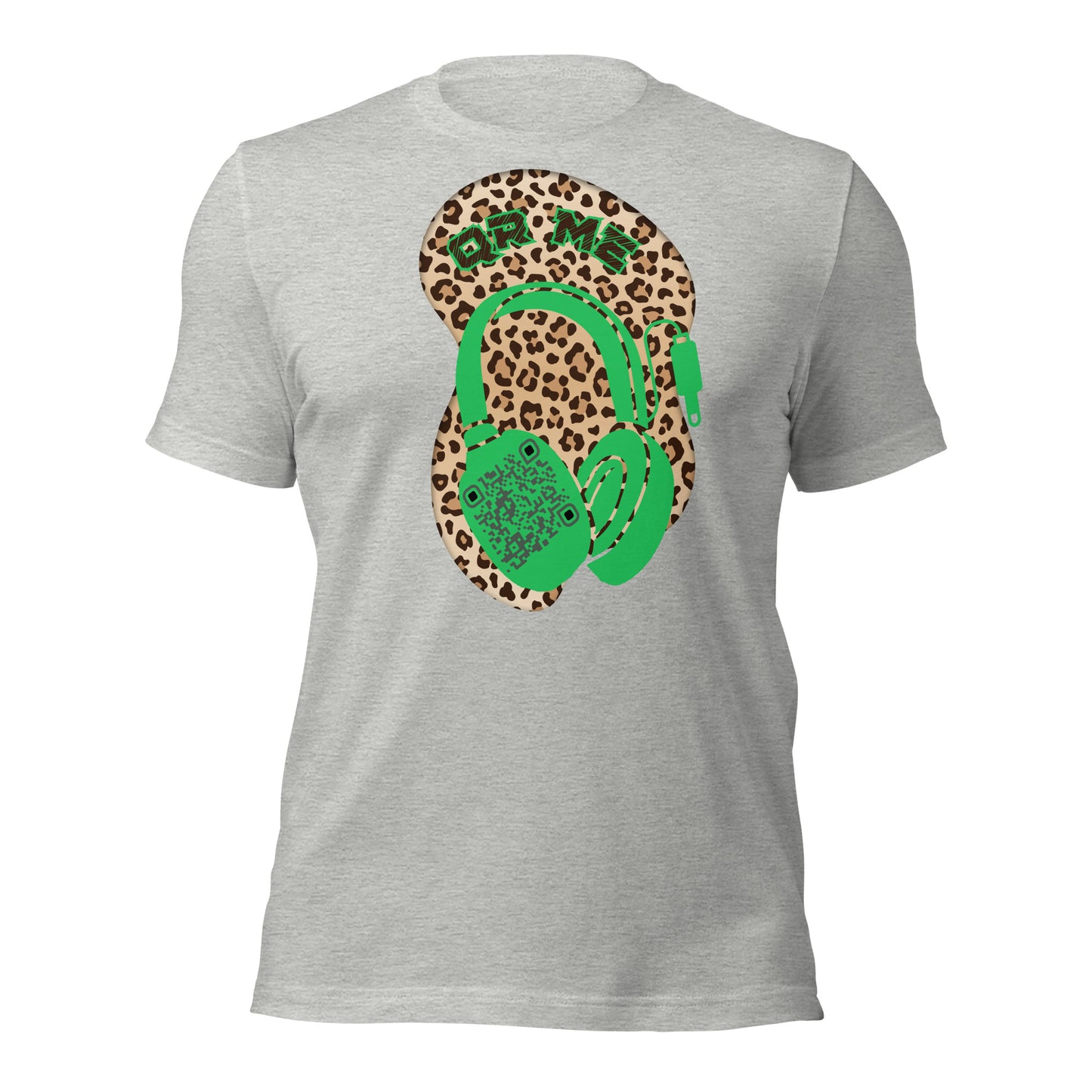 Leopard Print QR Code T-Shirt – Share Your Music Wildly