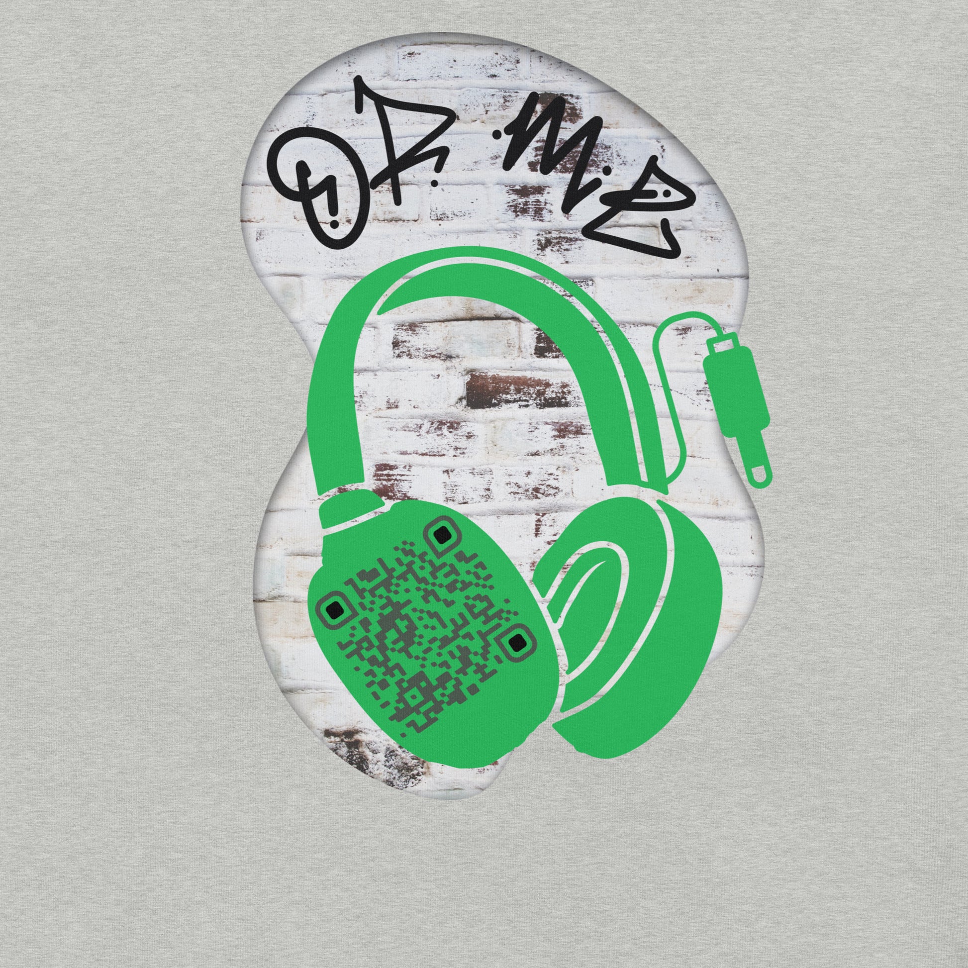 Graffiti Wall QR Code T-Shirt – Share Your Music Boldly