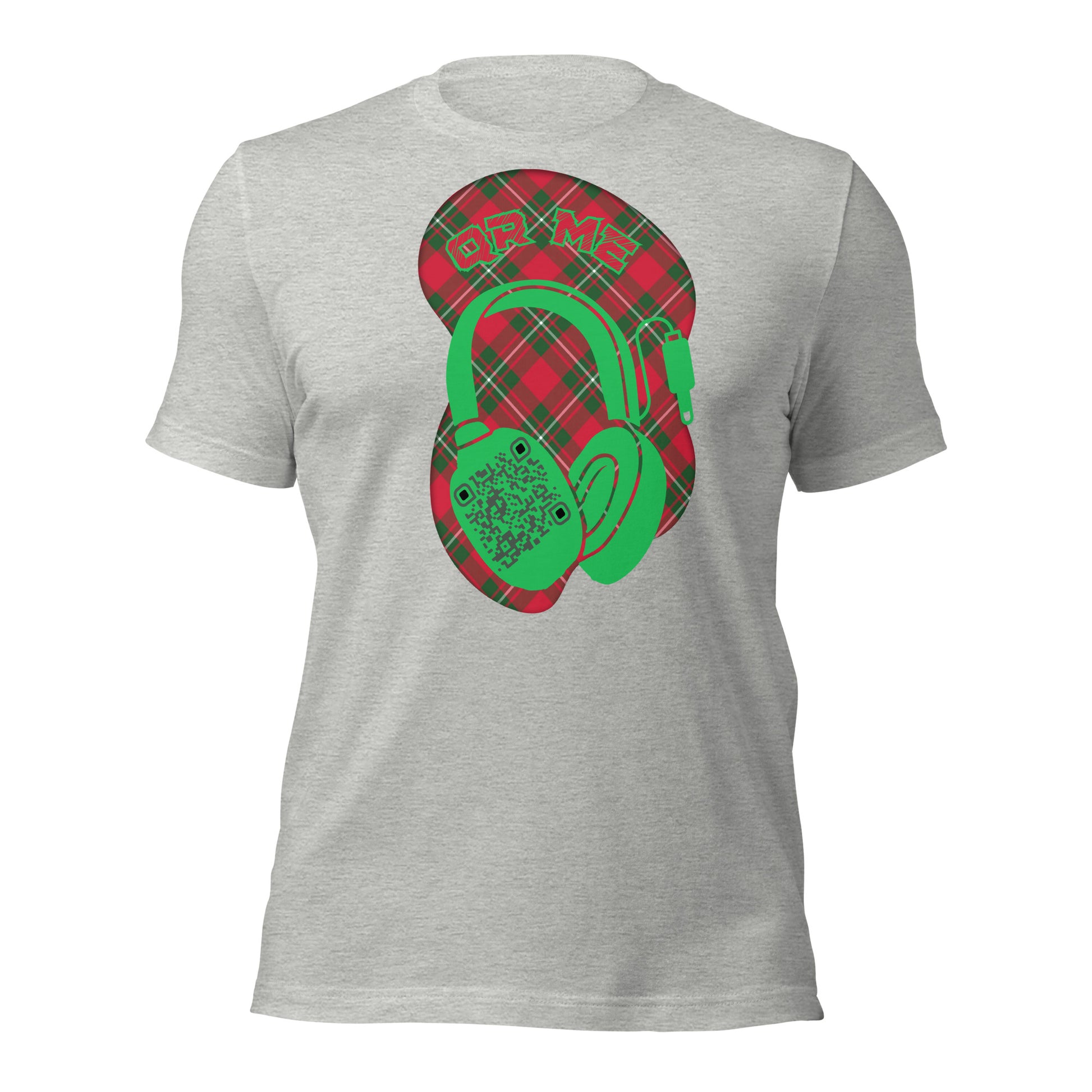 Tartan QR Code T-Shirt – Share Your Music with Timeless Style