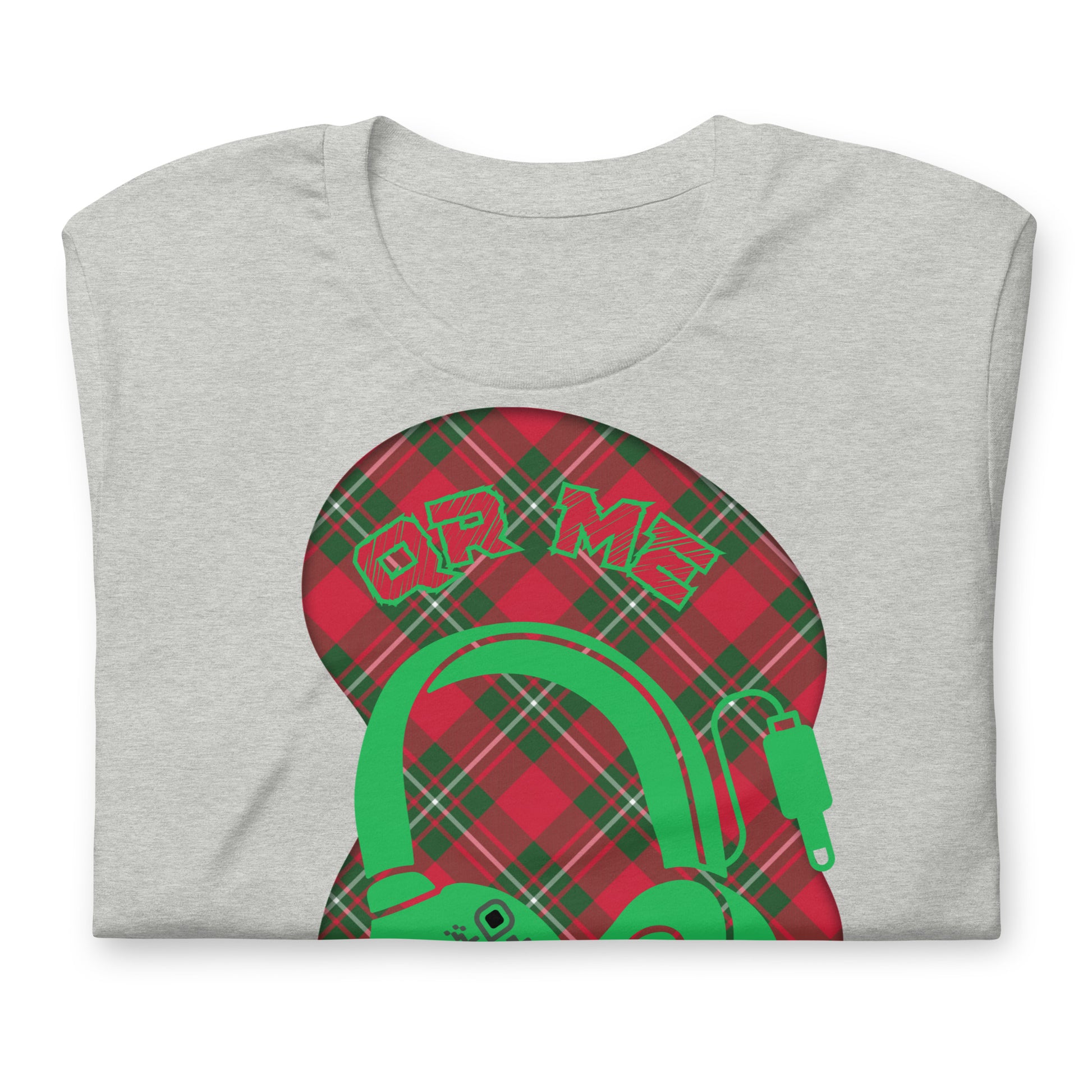 Tartan QR Code T-Shirt – Share Your Music with Timeless Style