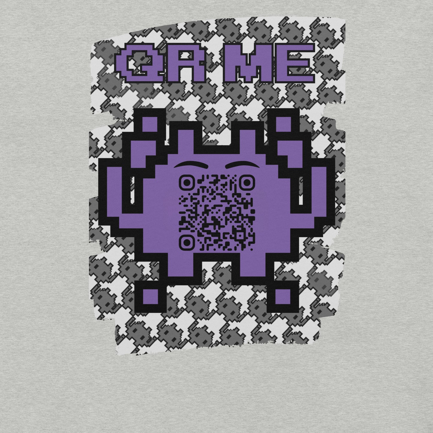 Mono Alien QR Code T-Shirt – Share Your Gaming and YouTube Links