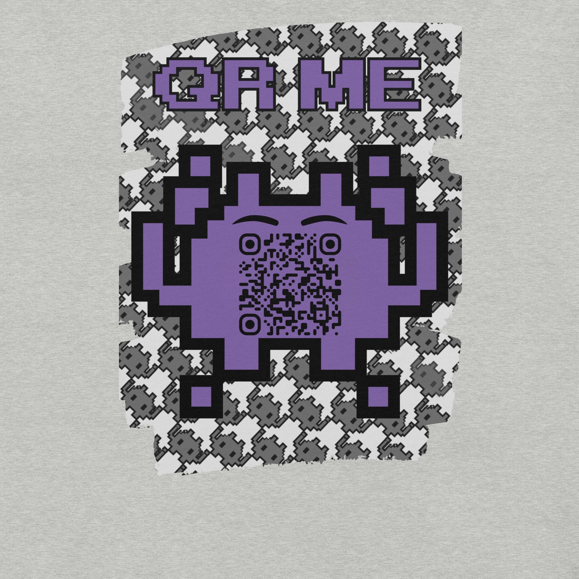 Mono Alien QR Code T-Shirt – Share Your Gaming and YouTube Links