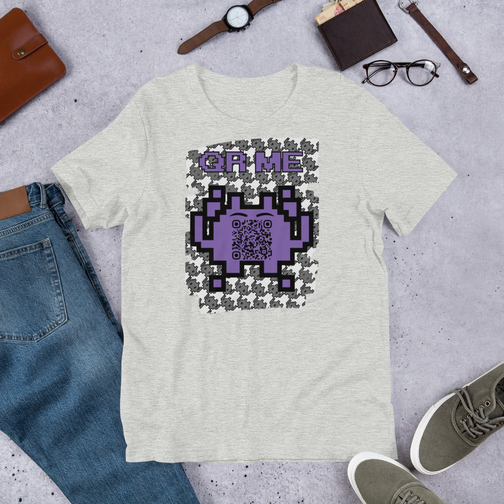 Mono Alien QR Code T-Shirt – Share Your Gaming and YouTube Links