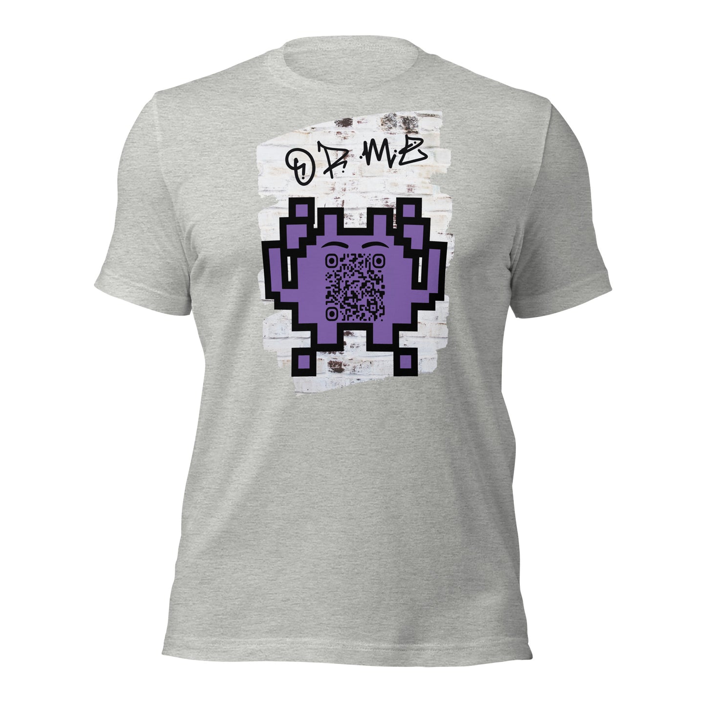 Graffiti Wall Alien QR Code T-Shirt – For Gamers and YouTubers
