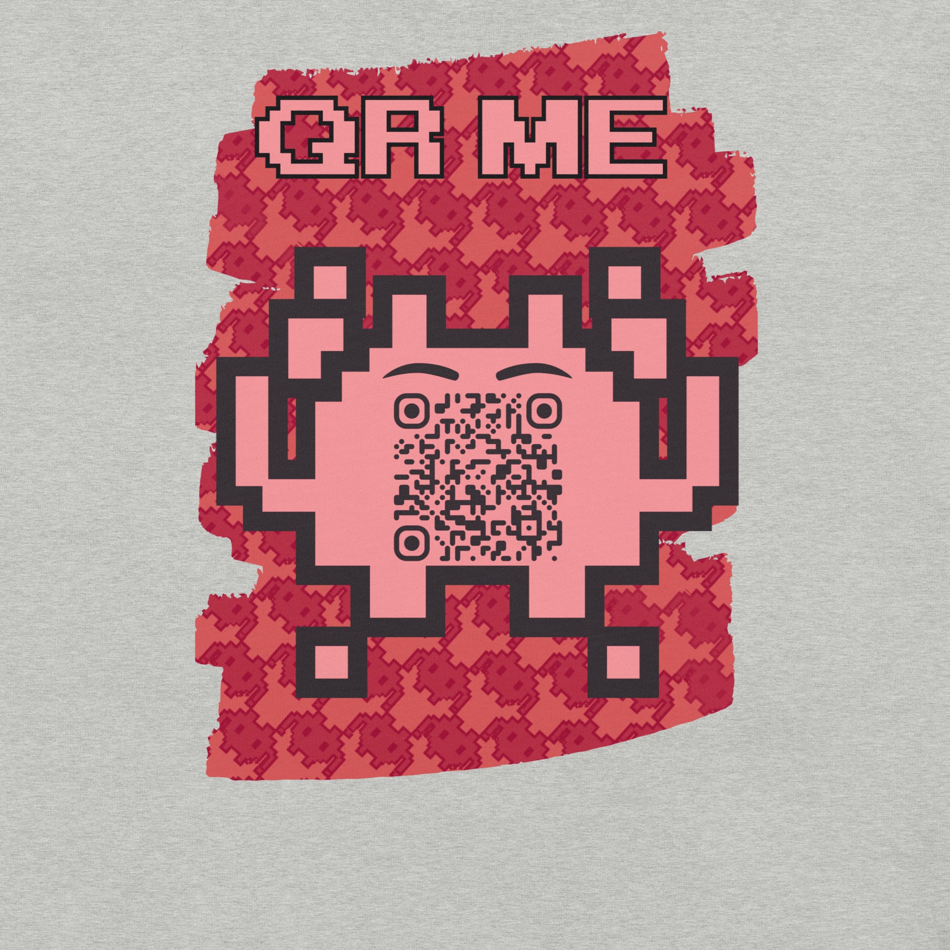 Red Alien QR Code T-Shirt – Go Boldly and Share