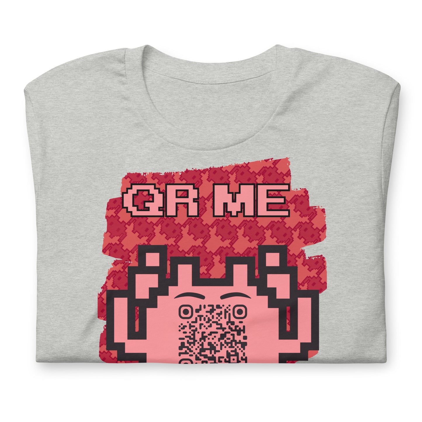 Red Alien QR Code T-Shirt – Go Boldly and Share
