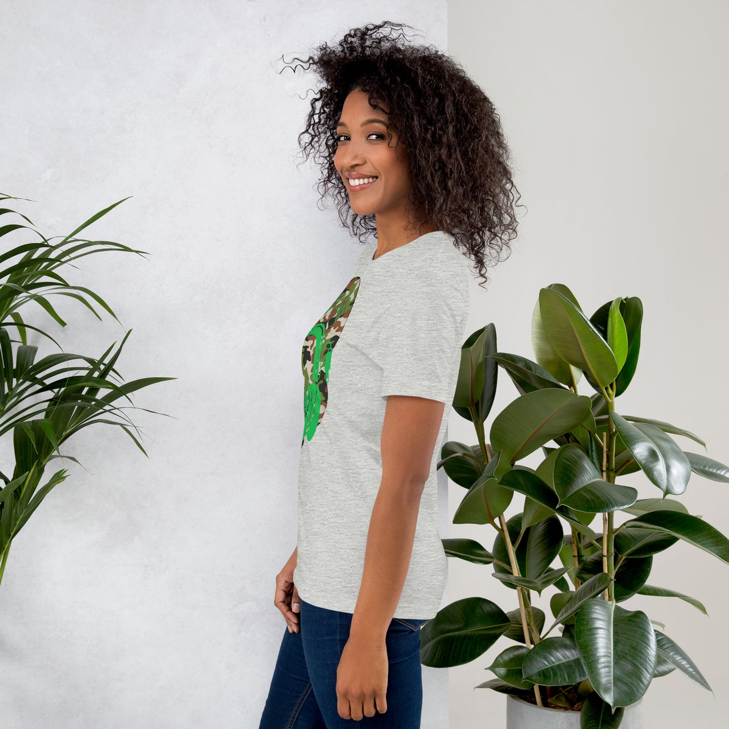 Green Camo QR Code T-Shirt – Share Your Music in Style