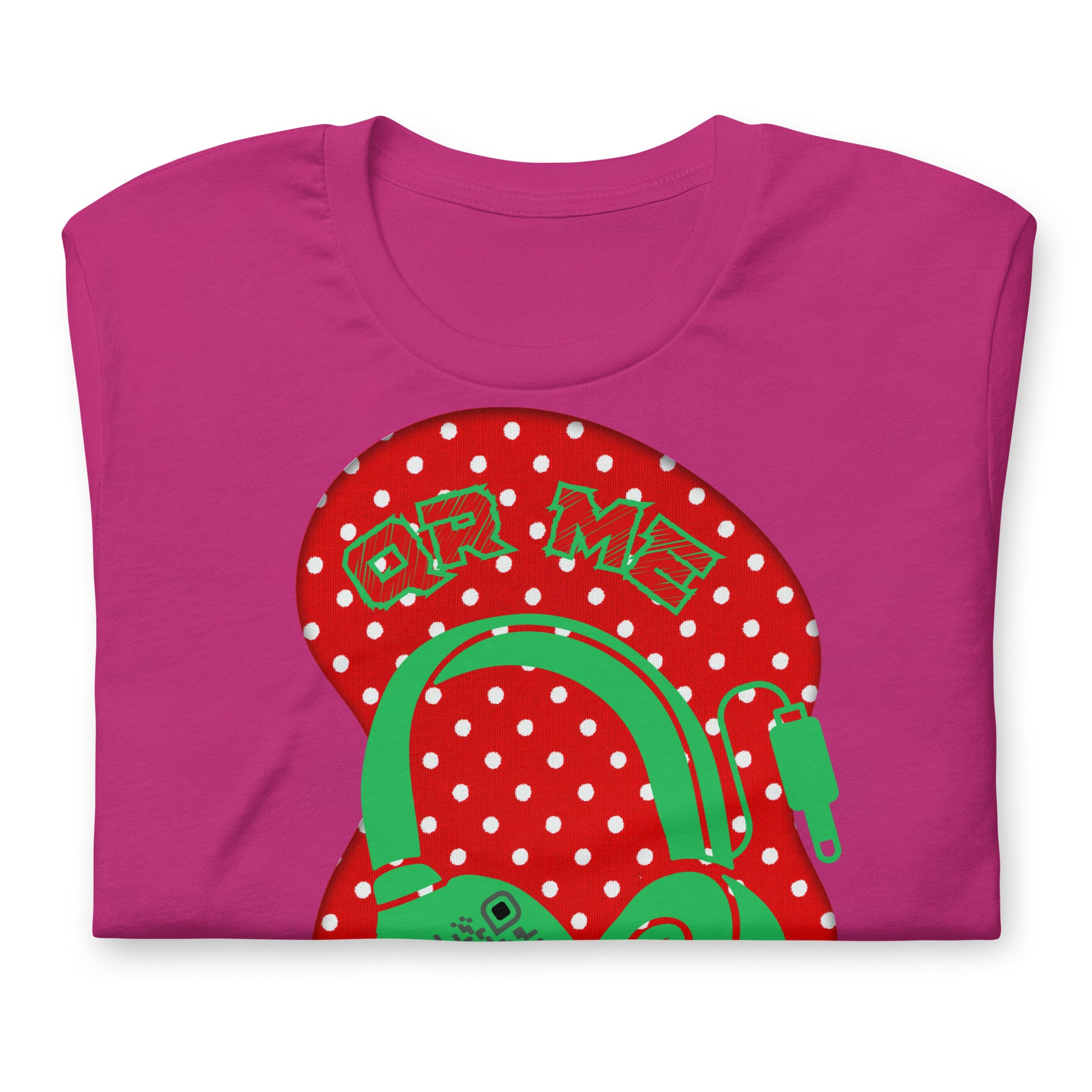 Polka Dot QR Code T-Shirt – Share Your Playlist in Style