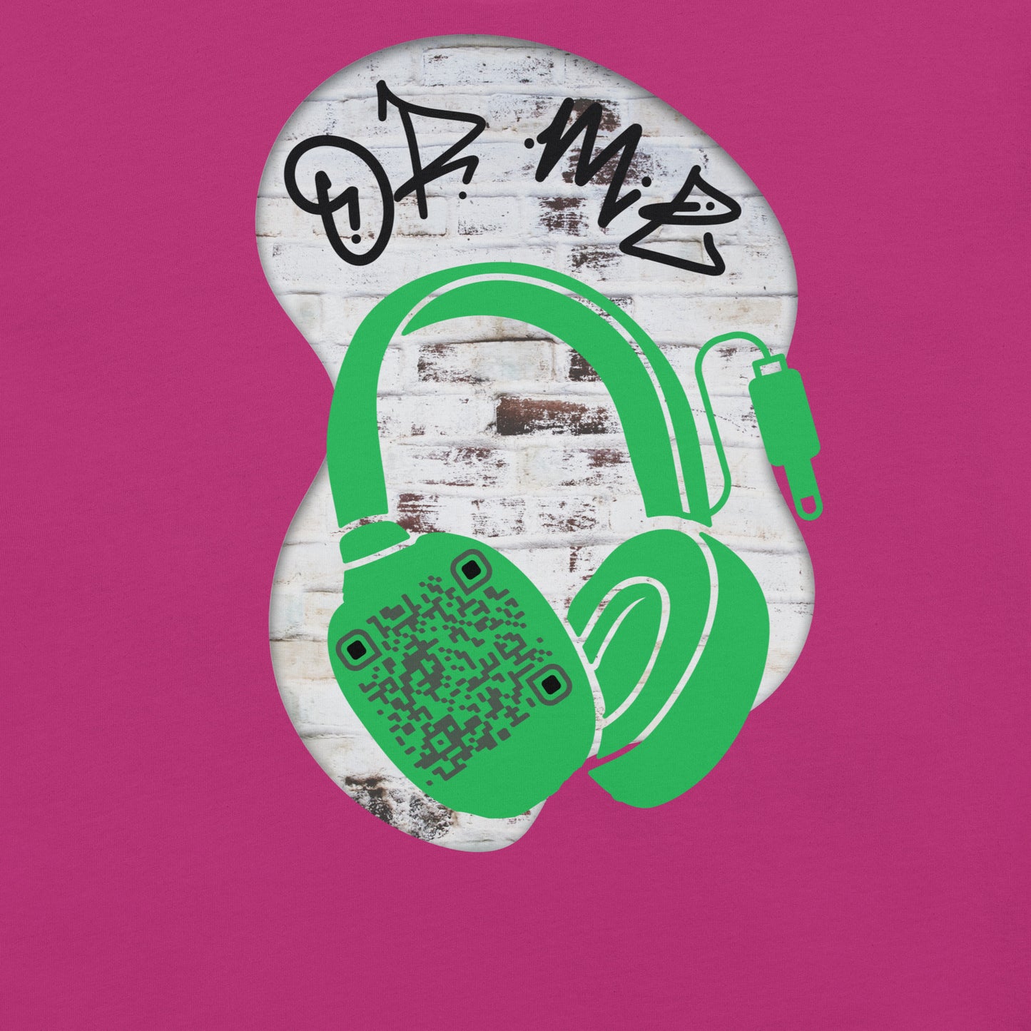 Graffiti Wall QR Code T-Shirt – Share Your Music Boldly