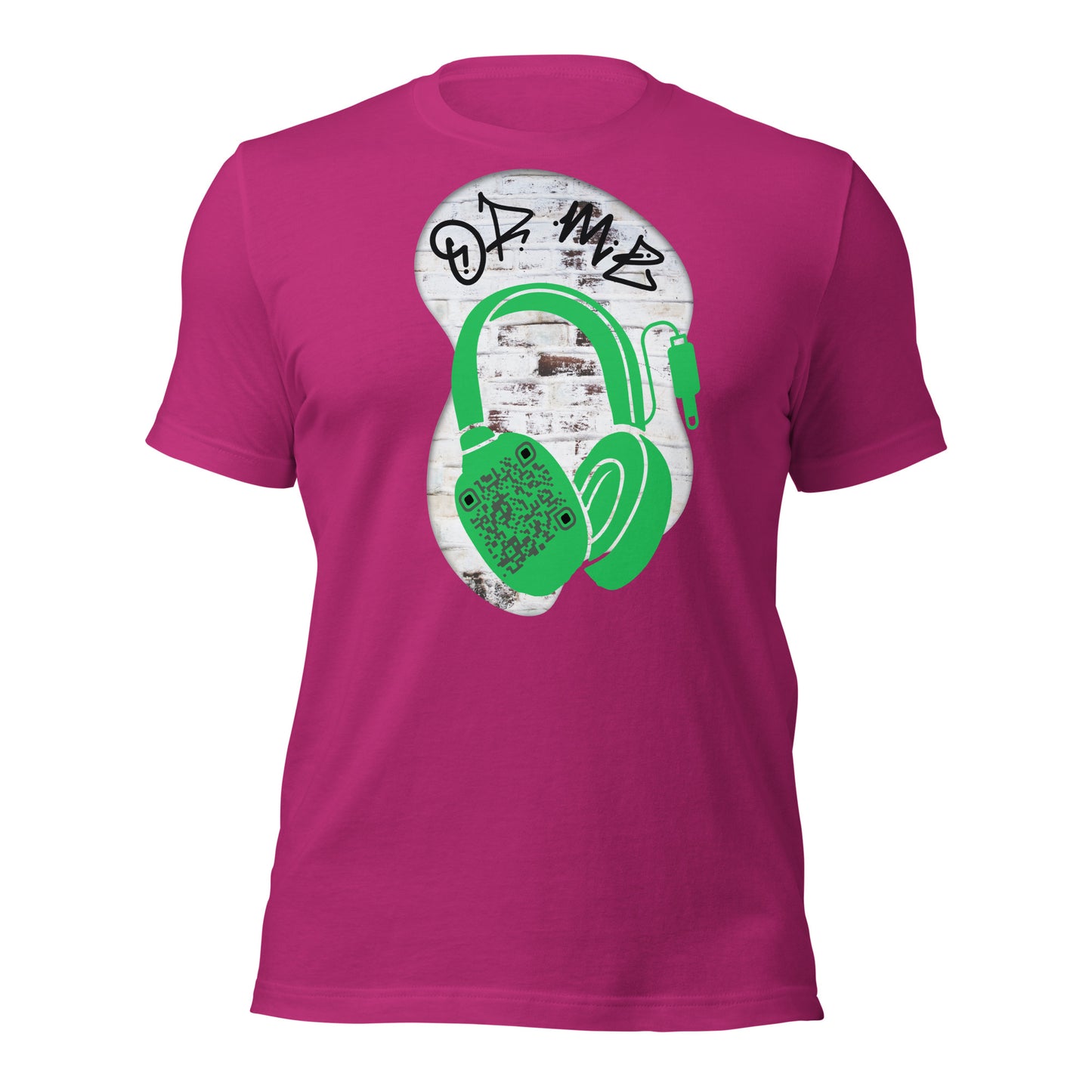 Graffiti Wall QR Code T-Shirt – Share Your Music Boldly