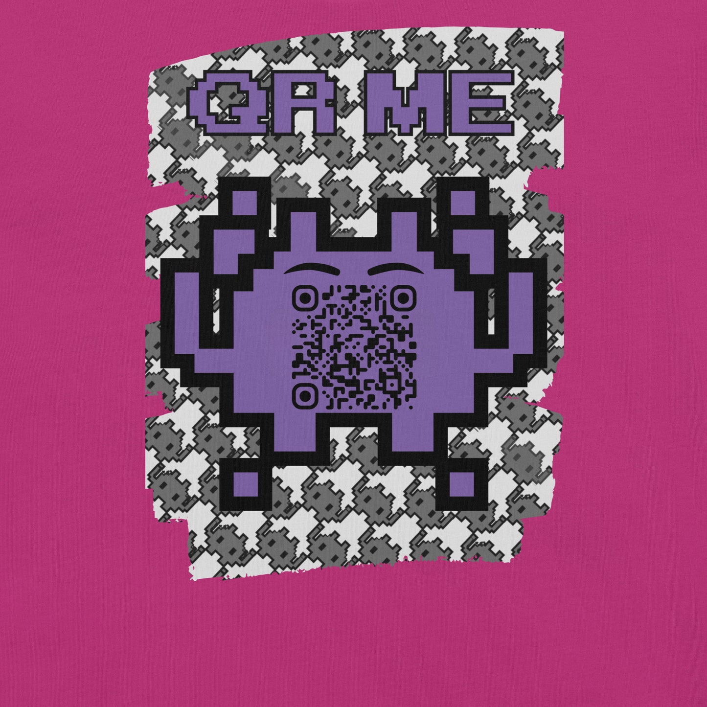 Mono Alien QR Code T-Shirt – Share Your Gaming and YouTube Links