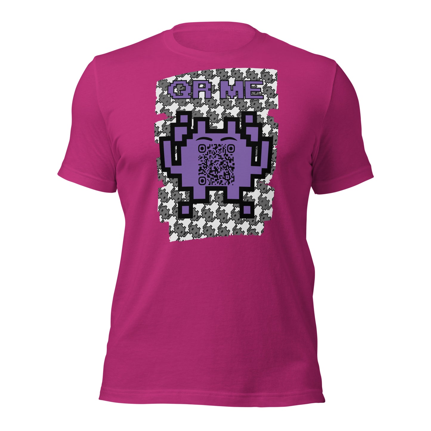 Mono Alien QR Code T-Shirt – Share Your Gaming and YouTube Links