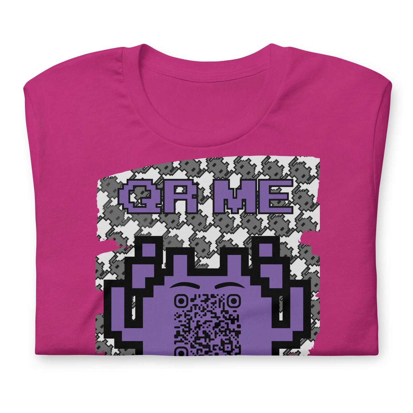 Mono Alien QR Code T-Shirt – Share Your Gaming and YouTube Links