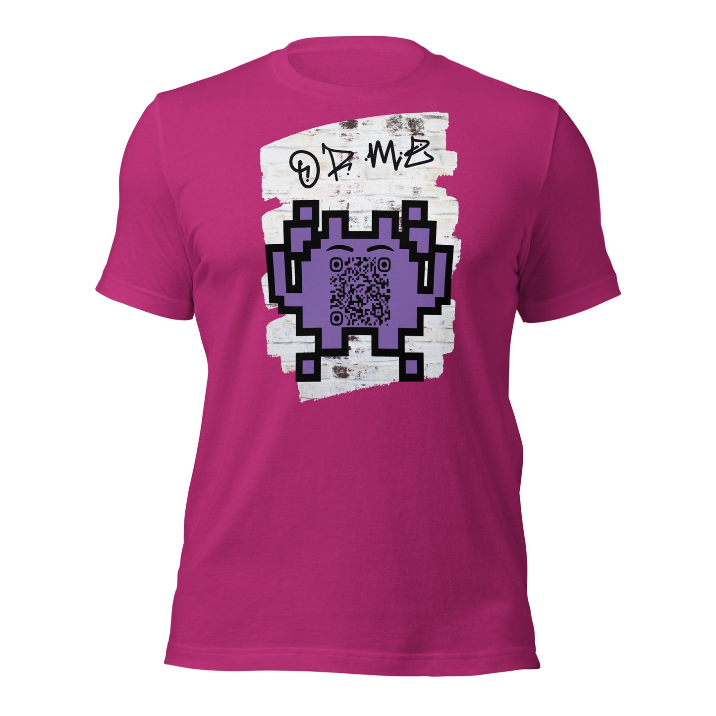 Graffiti Wall Alien QR Code T-Shirt – For Gamers and YouTubers