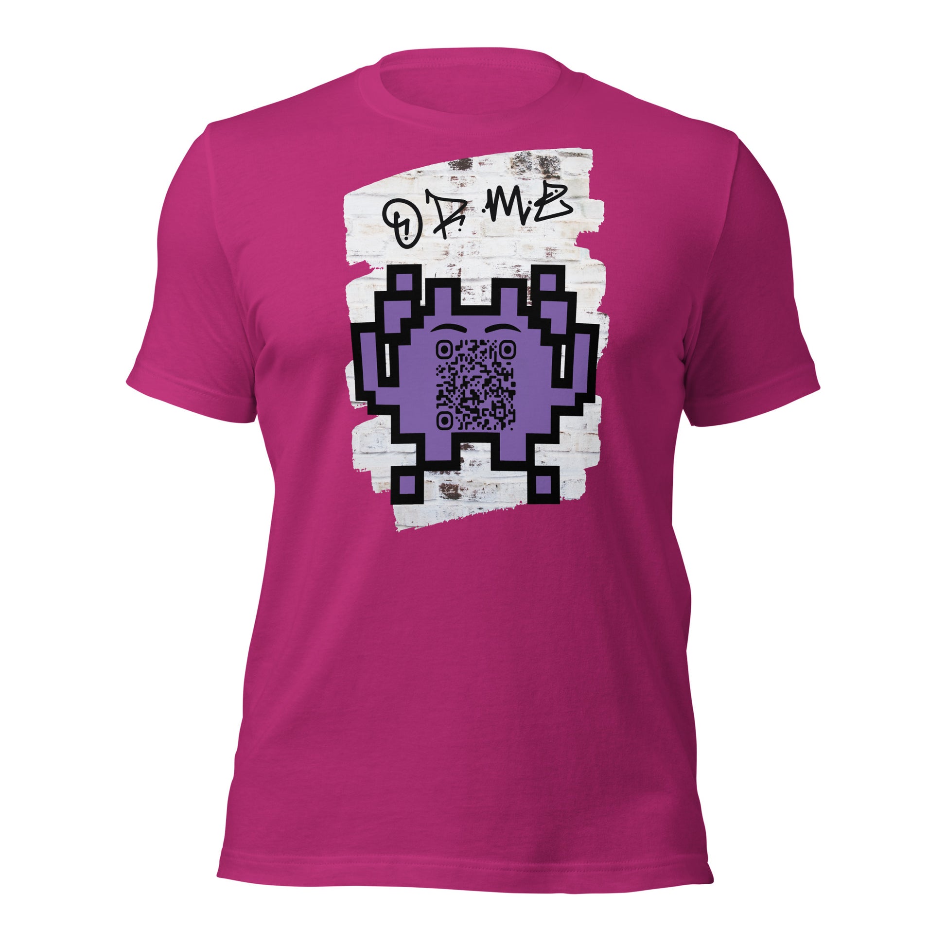 Graffiti Wall Alien QR Code T-Shirt – For Gamers and YouTubers