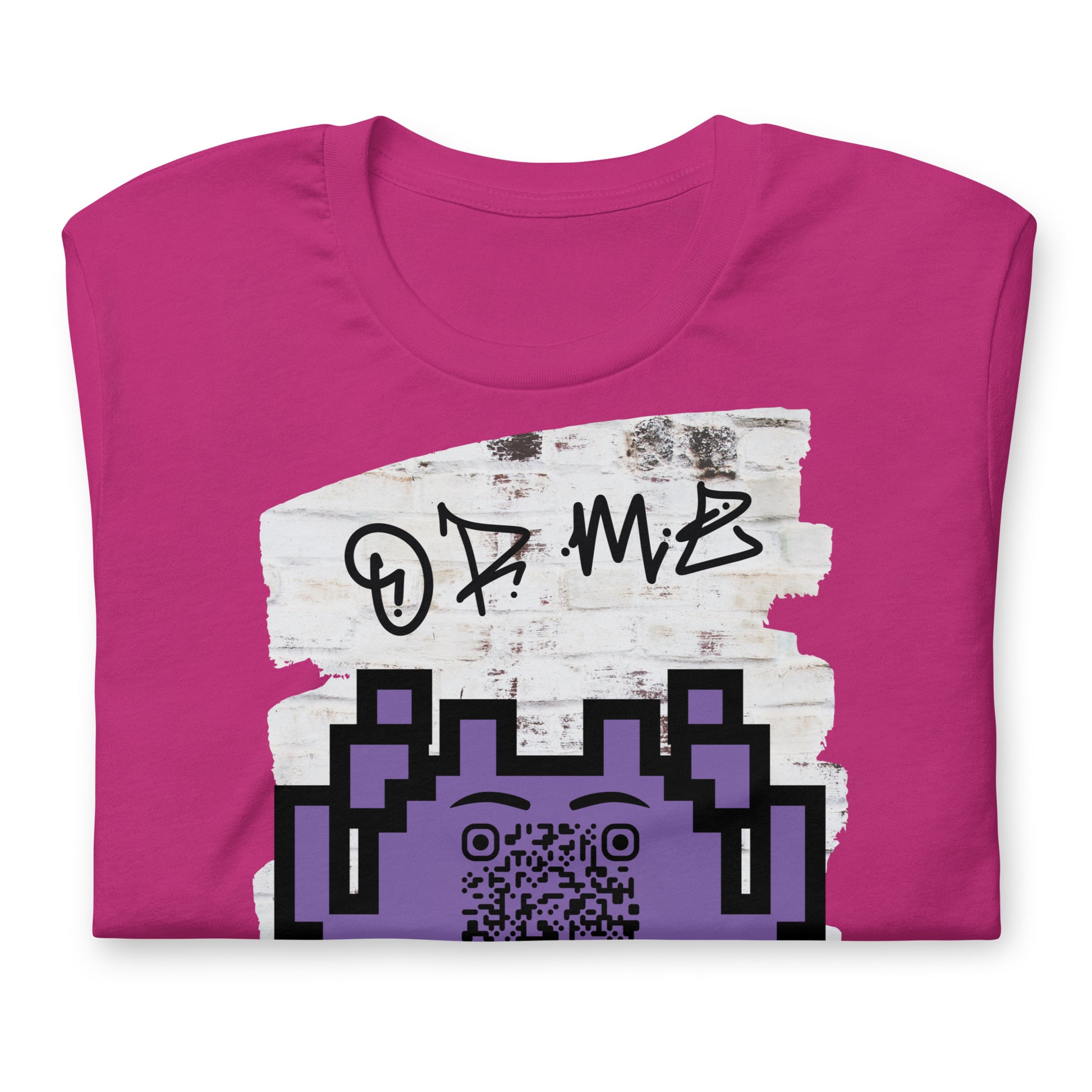 Graffiti Wall Alien QR Code T-Shirt – For Gamers and YouTubers