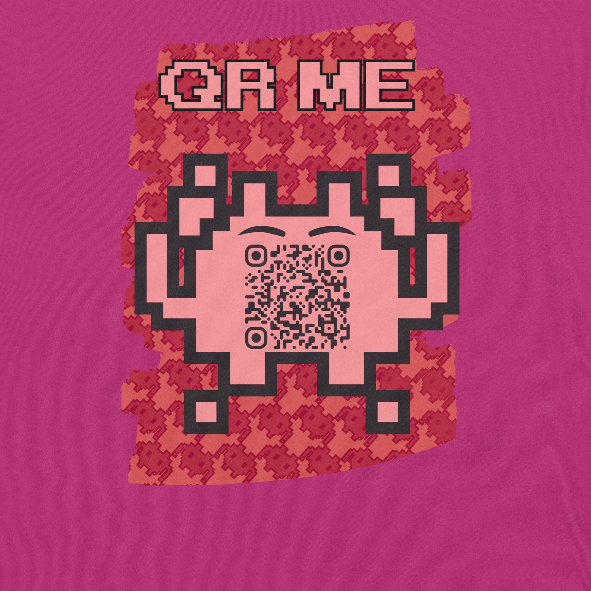 Red Alien QR Code T-Shirt – Go Boldly and Share