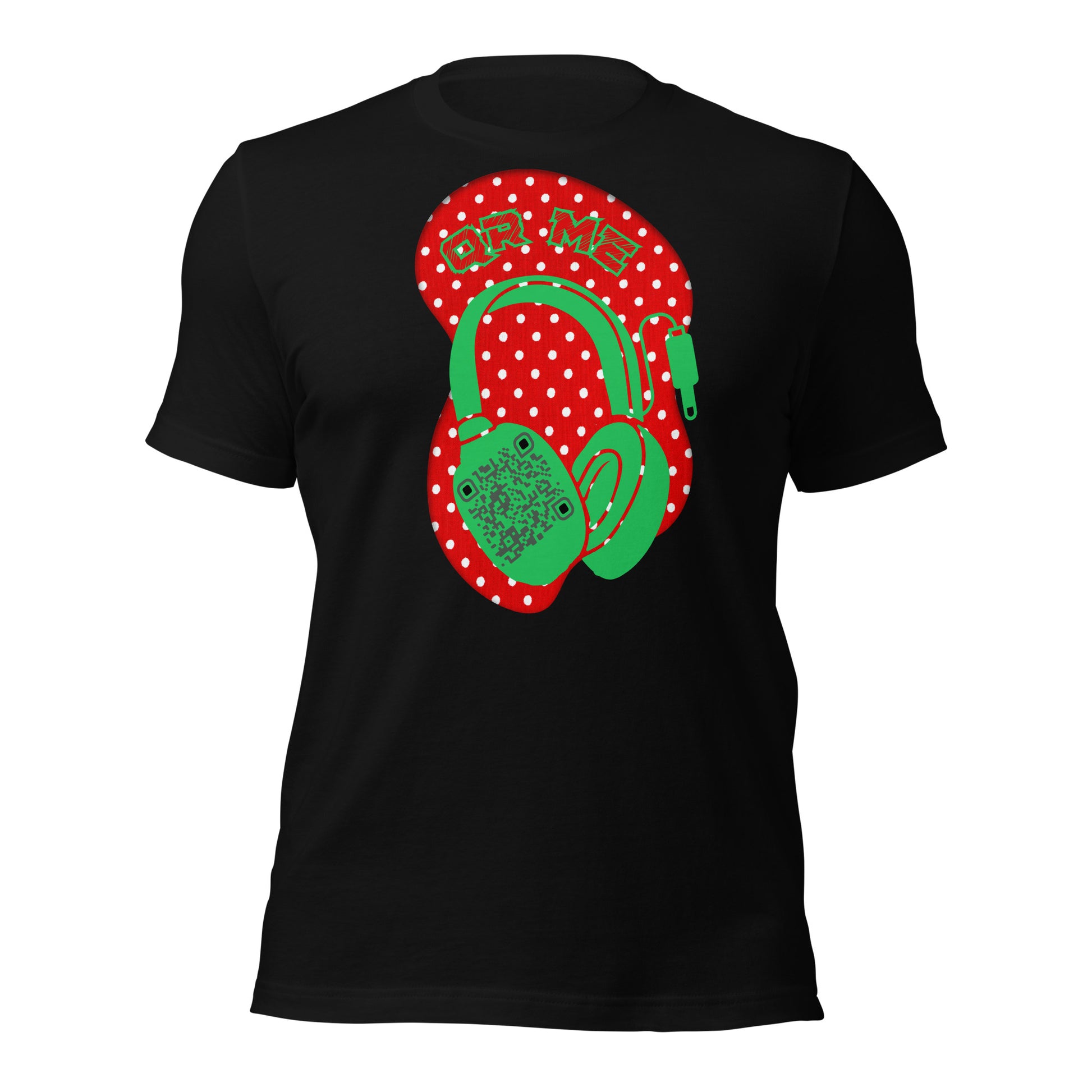 Polka Dot QR Code T-Shirt – Share Your Playlist in Style