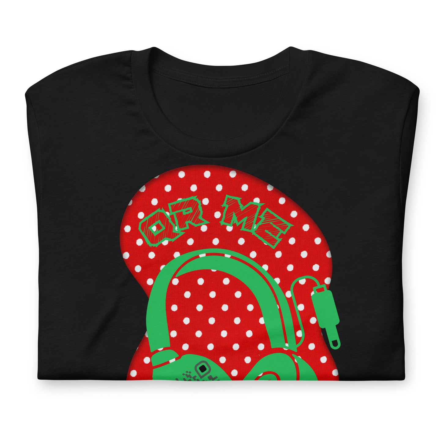 Polka Dot QR Code T-Shirt – Share Your Playlist in Style