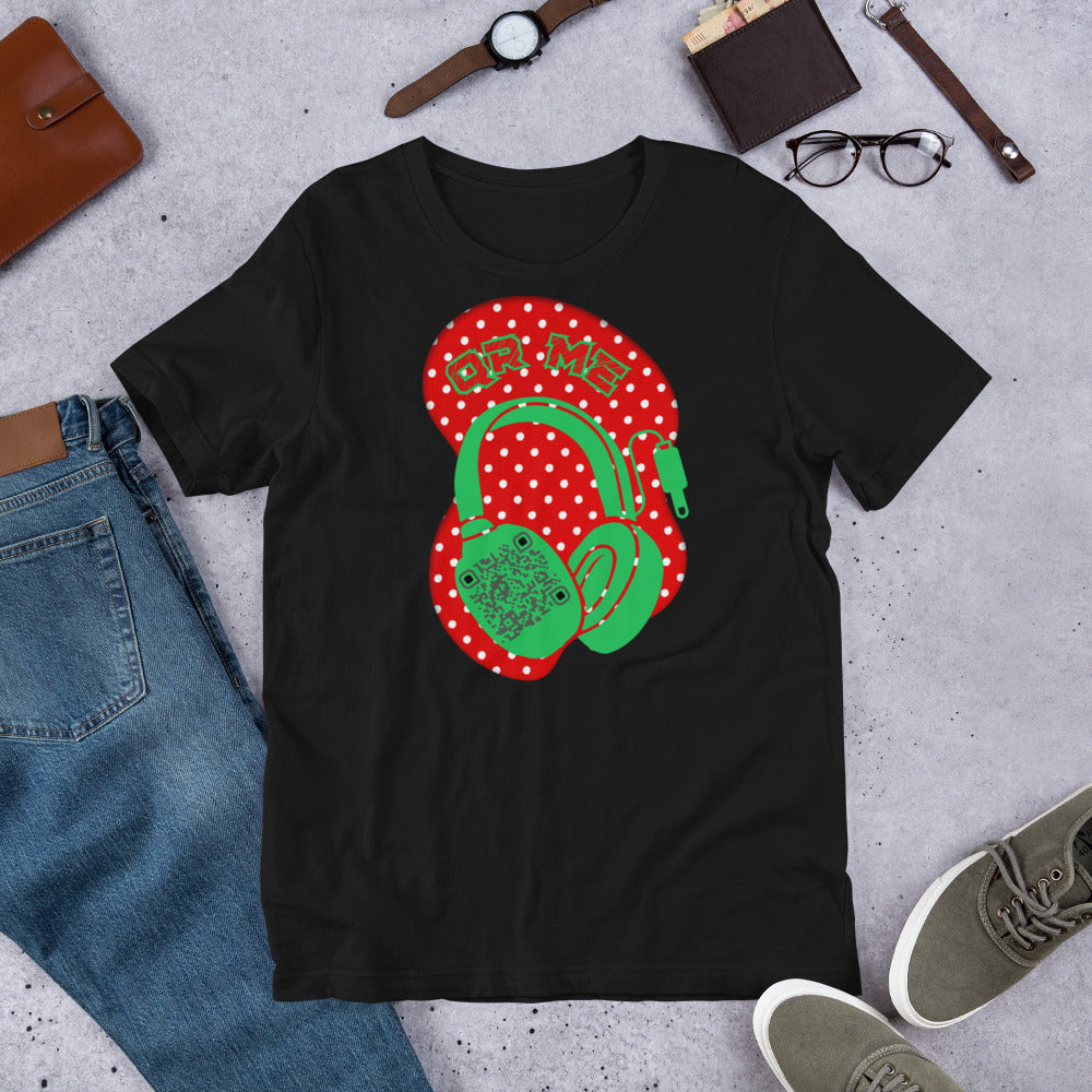 Polka Dot QR Code T-Shirt – Share Your Playlist in Style