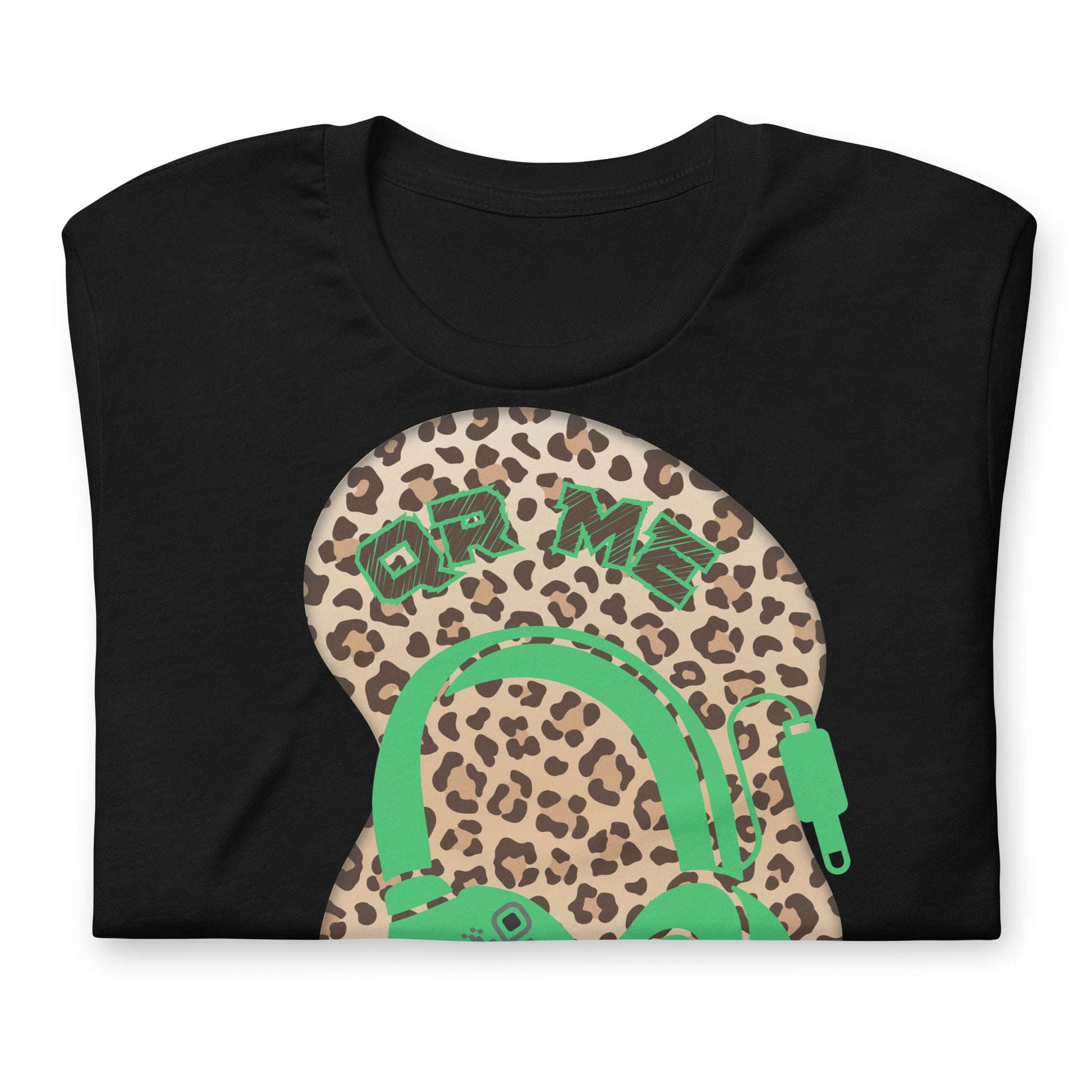 Leopard Print QR Code T-Shirt – Share Your Music Wildly