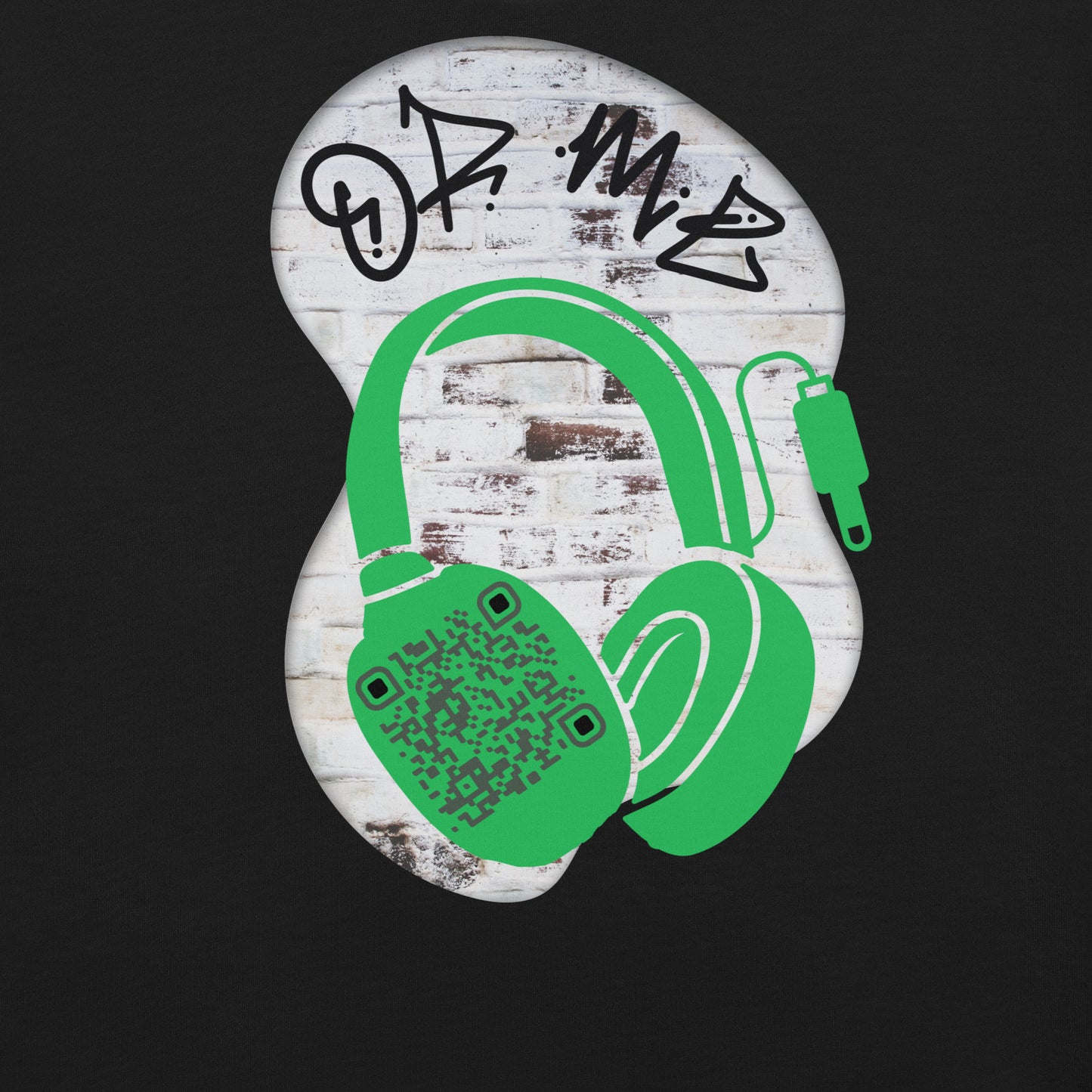 Graffiti Wall QR Code T-Shirt – Share Your Music Boldly