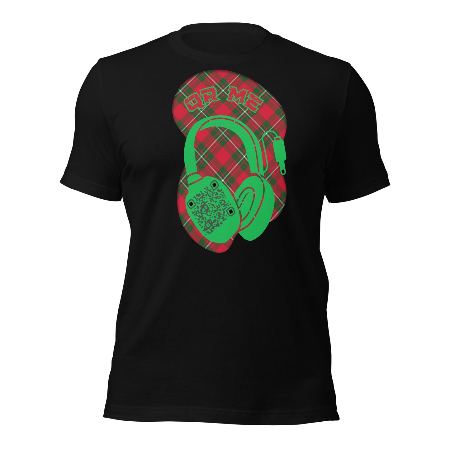 Tartan QR Code T-Shirt – Share Your Music with Timeless Style