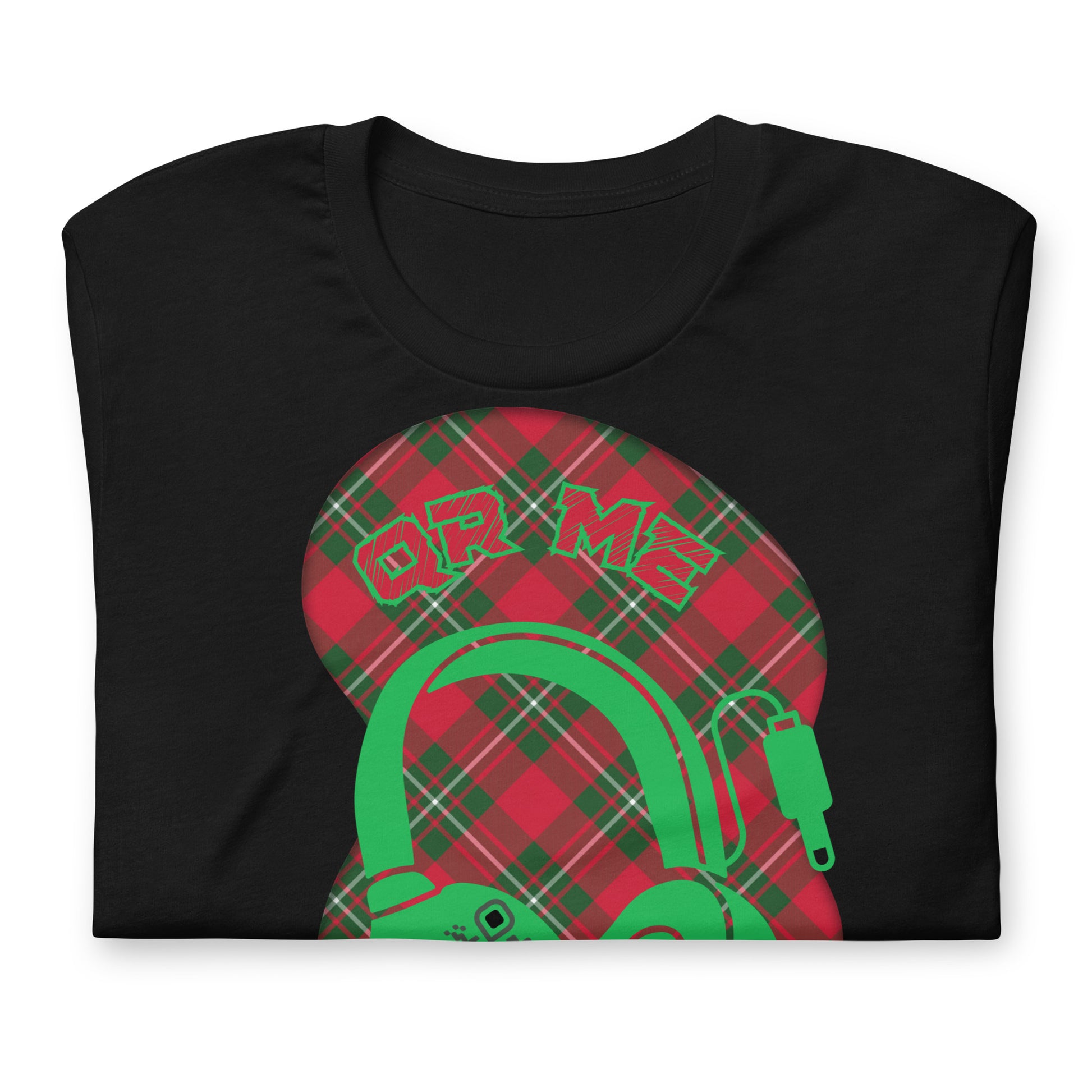 Tartan QR Code T-Shirt – Share Your Music with Timeless Style