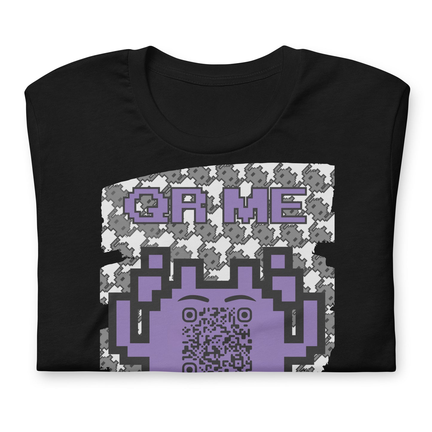 Mono Alien QR Code T-Shirt – Share Your Gaming and YouTube Links