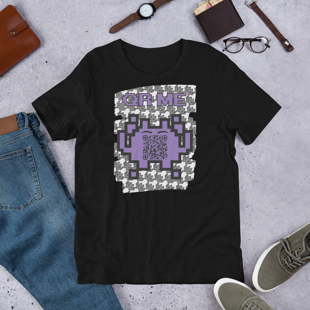 Mono Alien QR Code T-Shirt – Share Your Gaming and YouTube Links