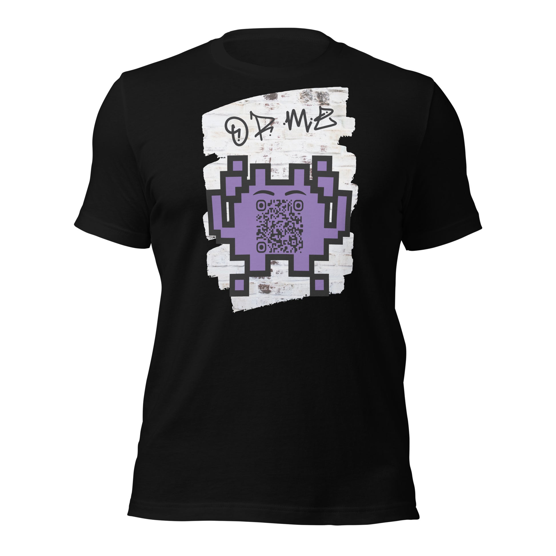 Graffiti Wall Alien QR Code T-Shirt – For Gamers and YouTubers