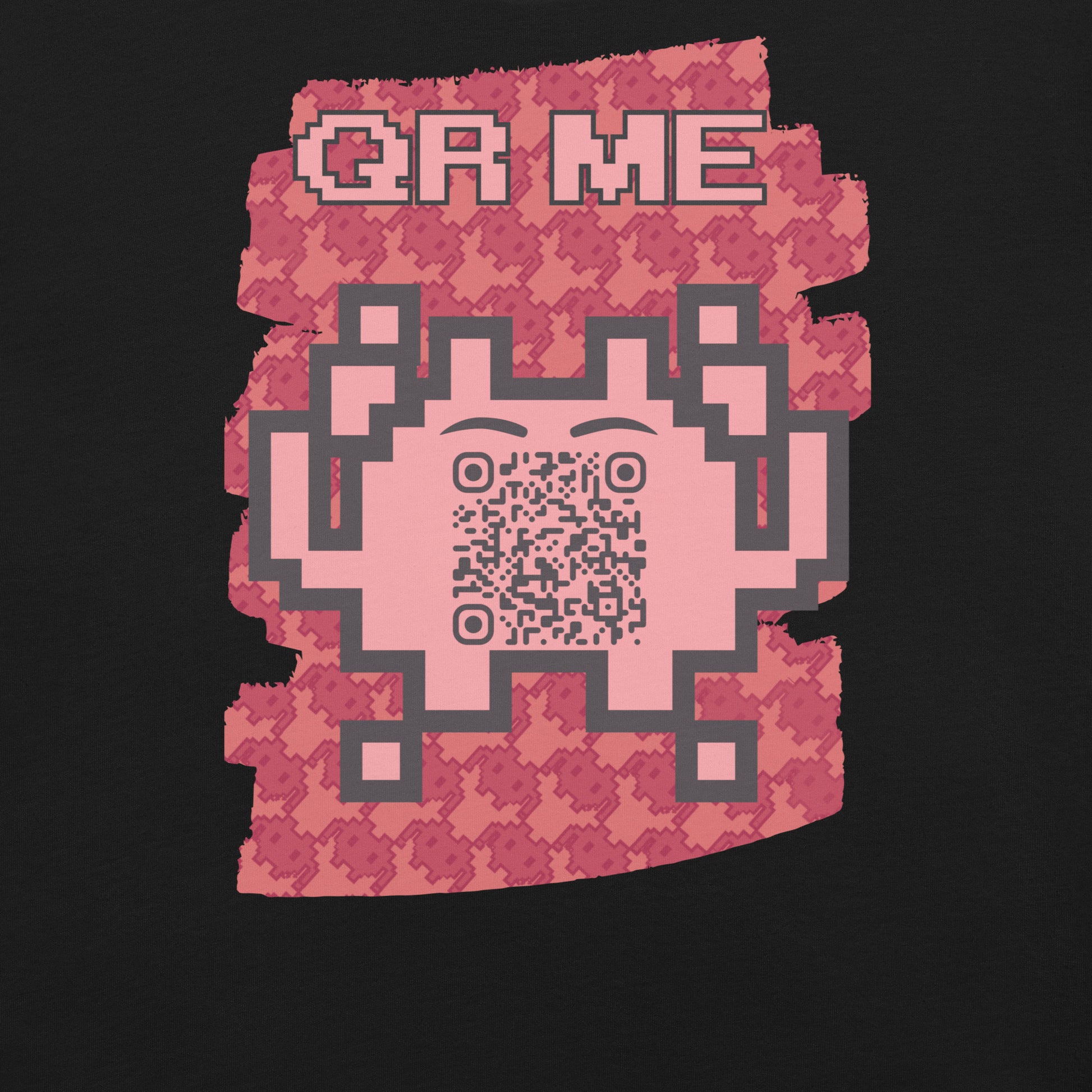 Red Alien QR Code T-Shirt – Go Boldly and Share