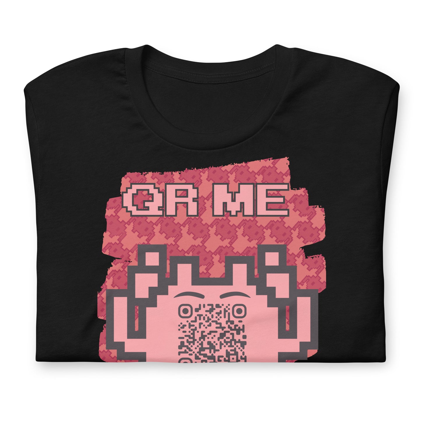 Red Alien QR Code T-Shirt – Go Boldly and Share