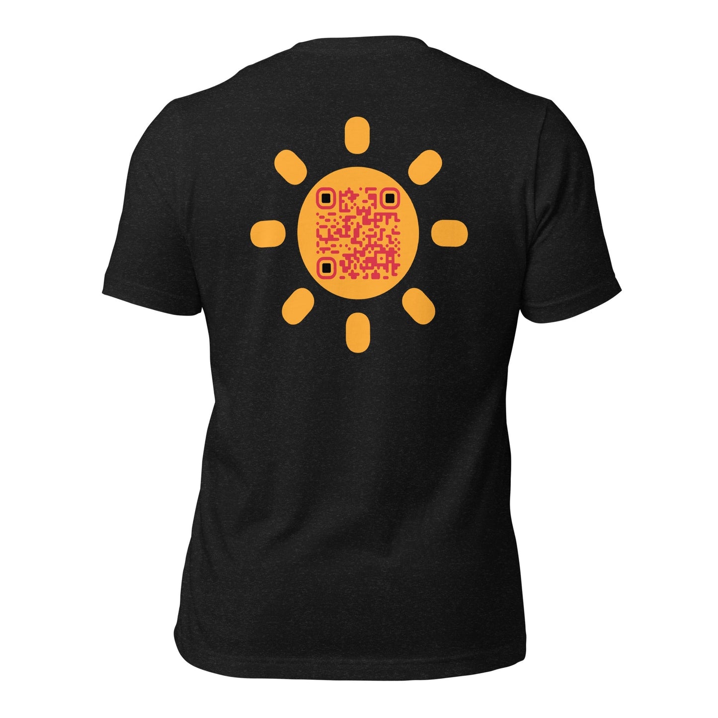 Sunshine Emoji Personalized QR Code Unisex T-Shirts