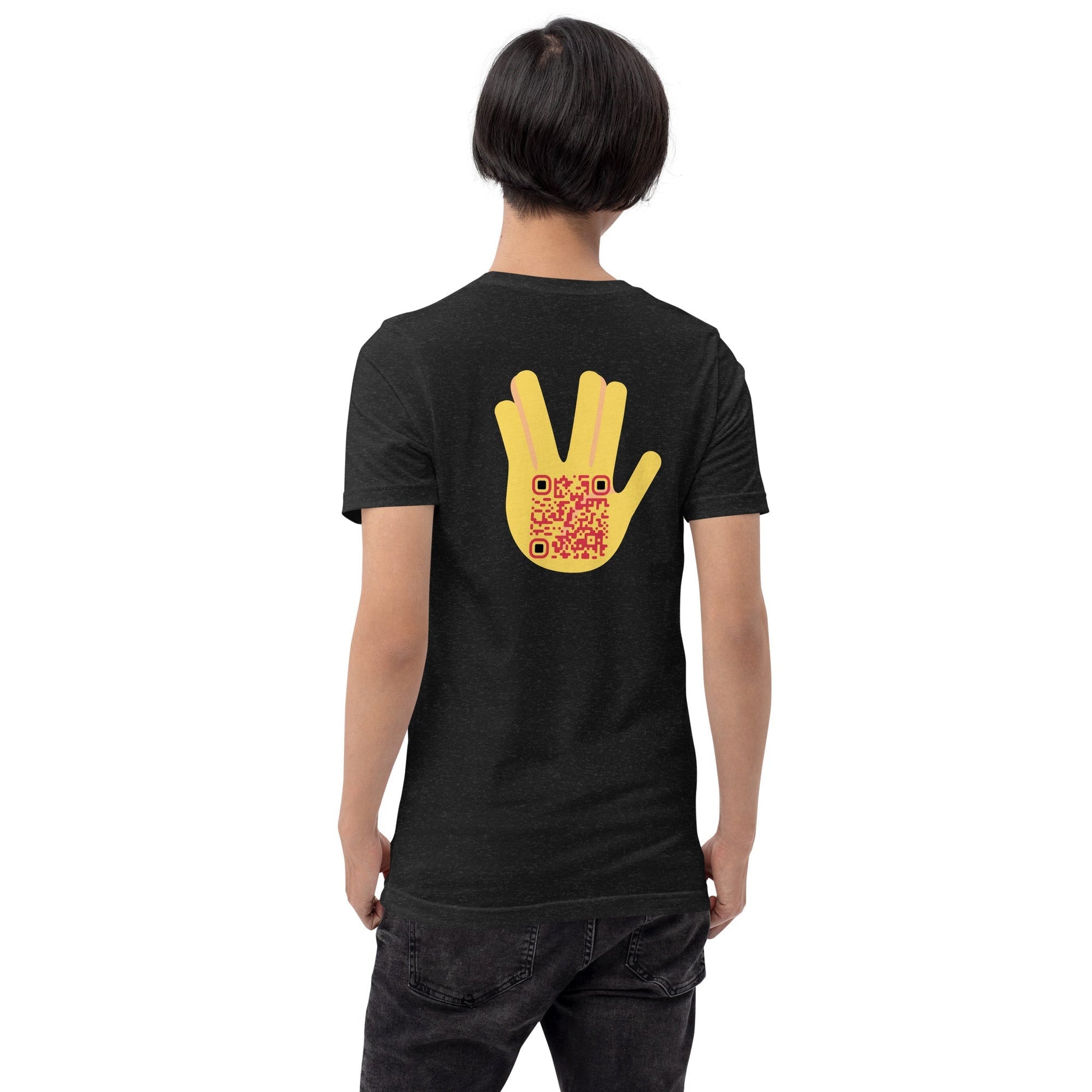 Vulcan Wave Emoji Personalized QR Code T-Shirt