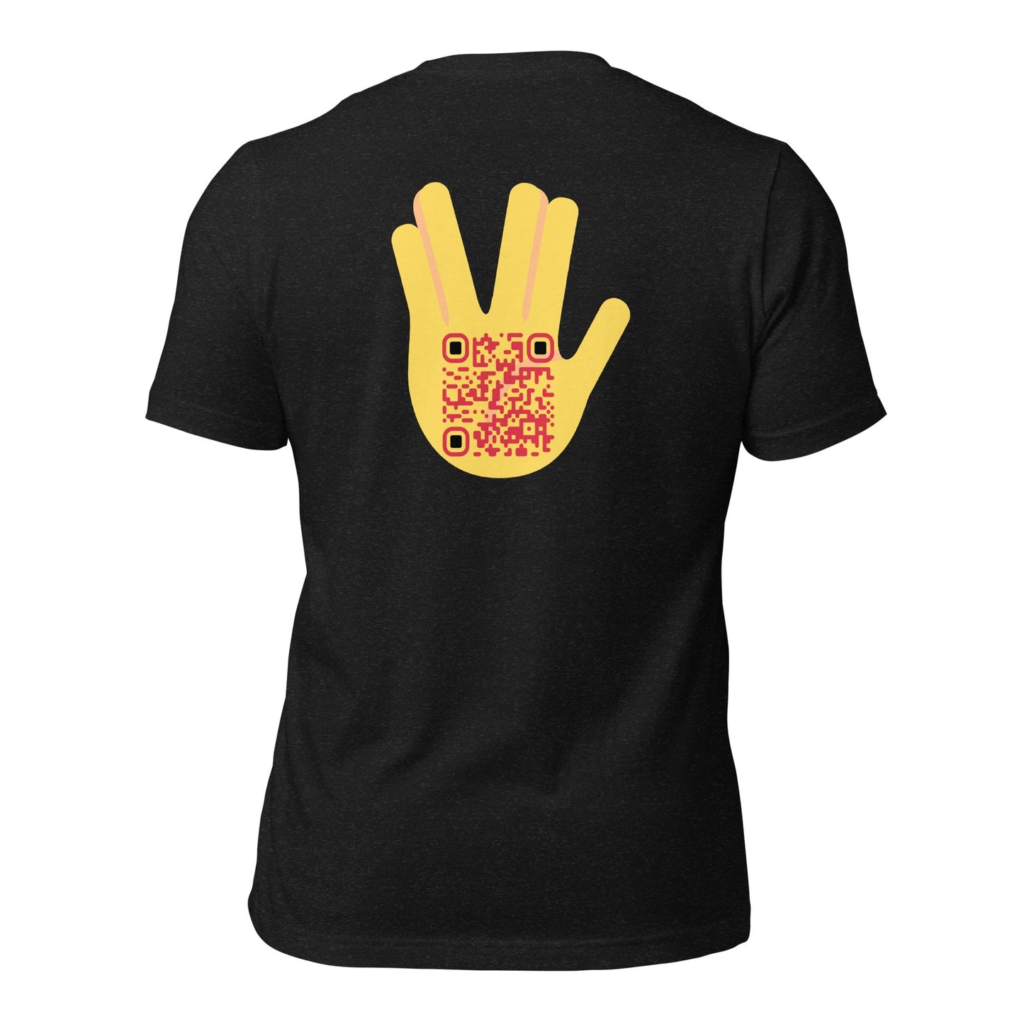 Vulcan Wave Emoji Personalized QR Code T-Shirt