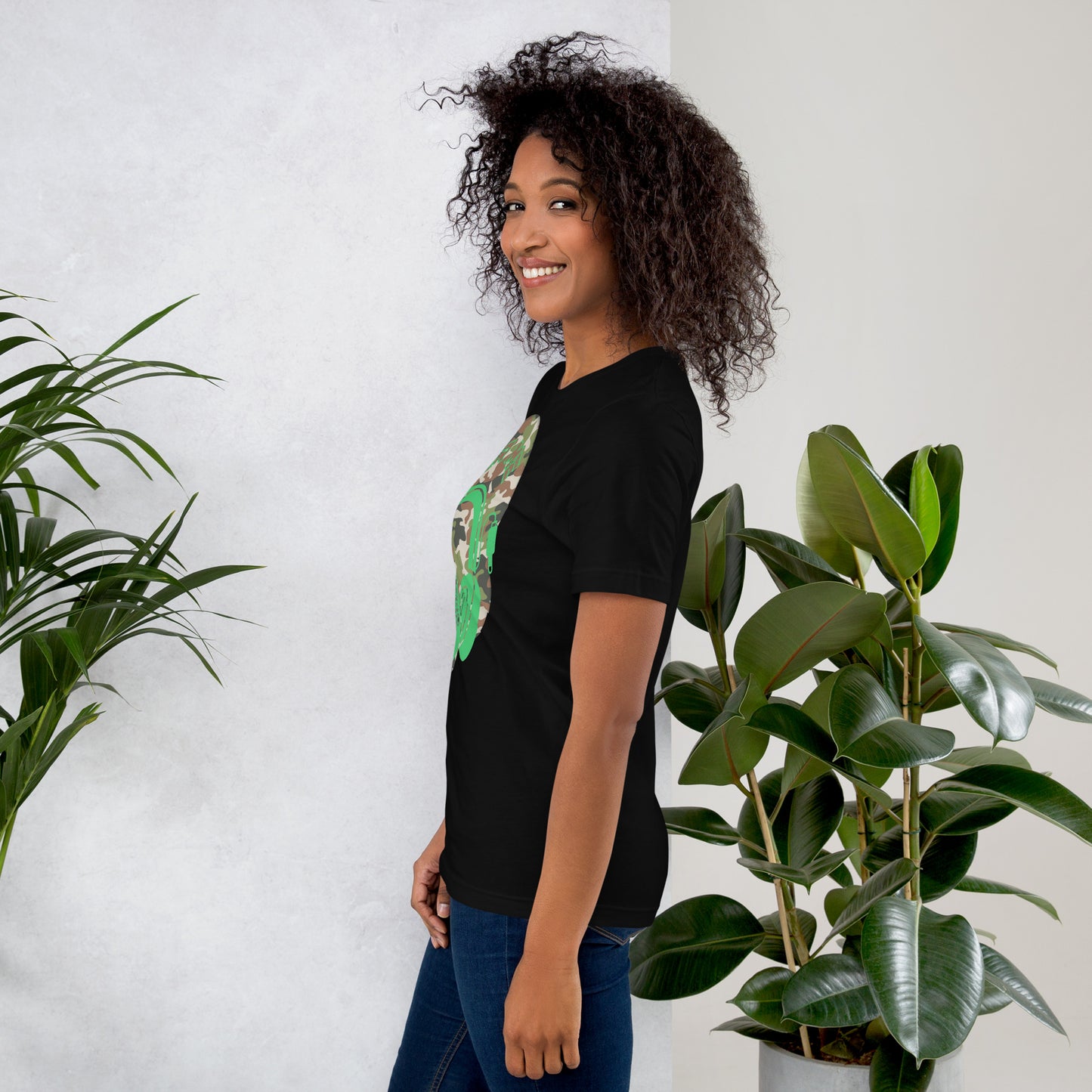 Green Camo QR Code T-Shirt – Share Your Music in Style