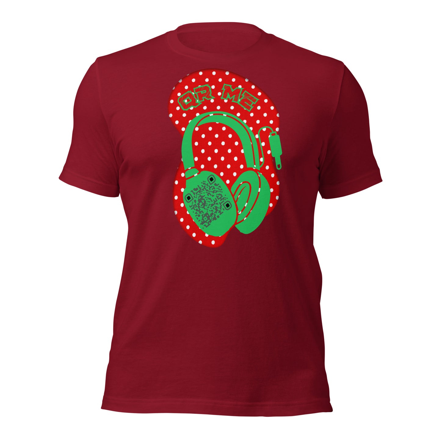 Polka Dot QR Code T-Shirt – Share Your Playlist in Style
