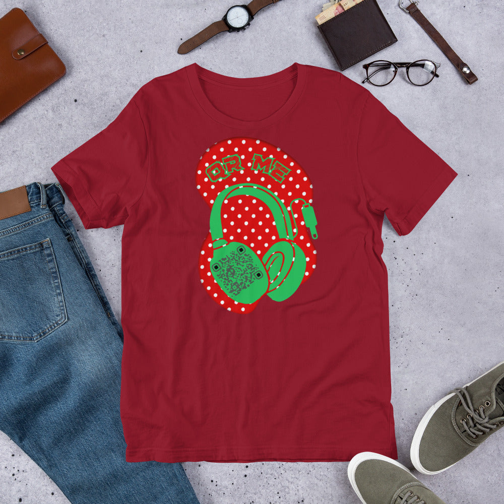 Polka Dot QR Code T-Shirt – Share Your Playlist in Style