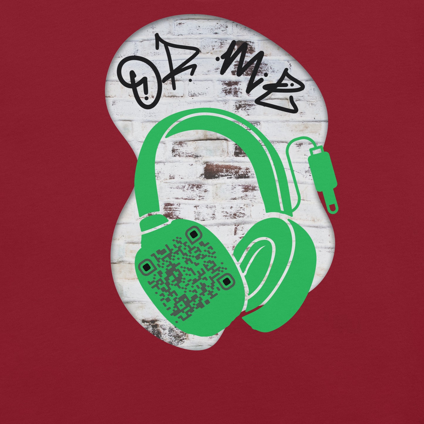Graffiti Wall QR Code T-Shirt – Share Your Music Boldly