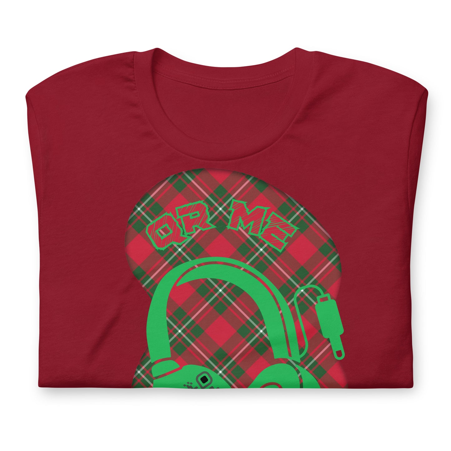 Tartan QR Code T-Shirt – Share Your Music with Timeless Style