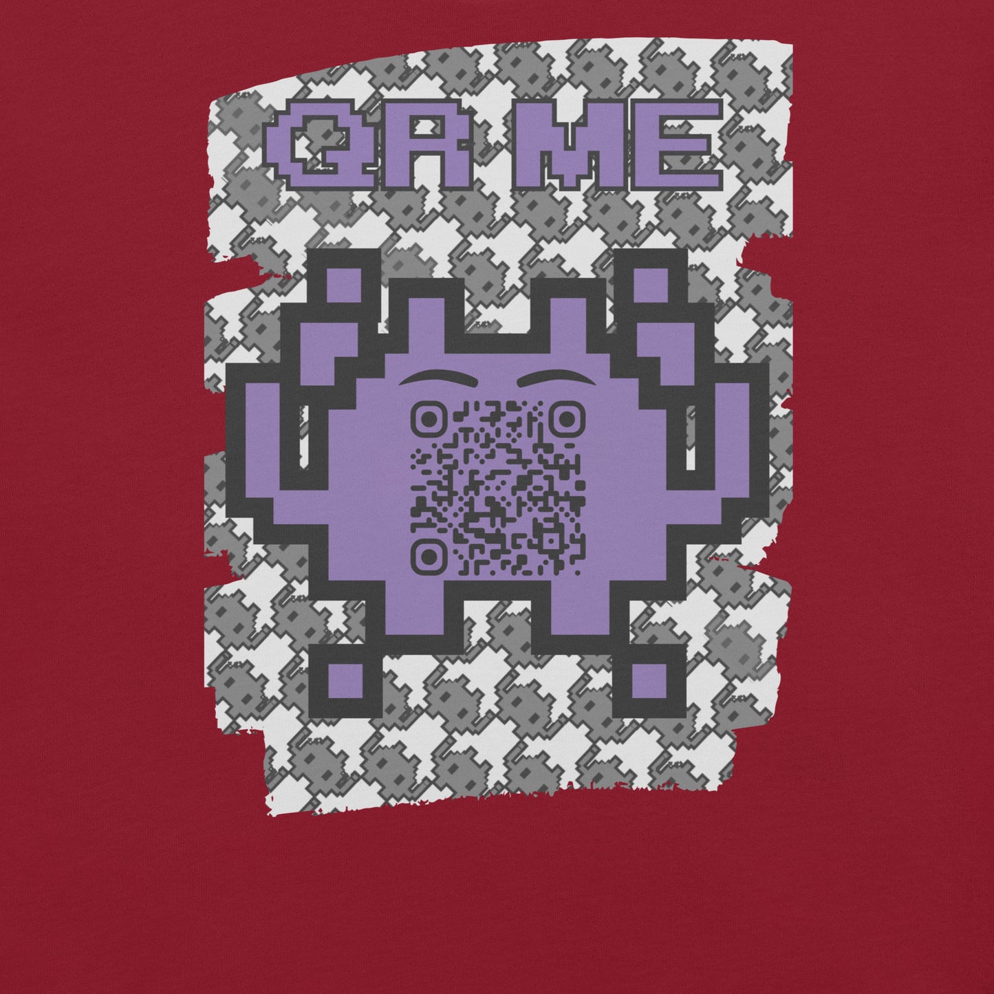 Mono Alien QR Code T-Shirt – Share Your Gaming and YouTube Links
