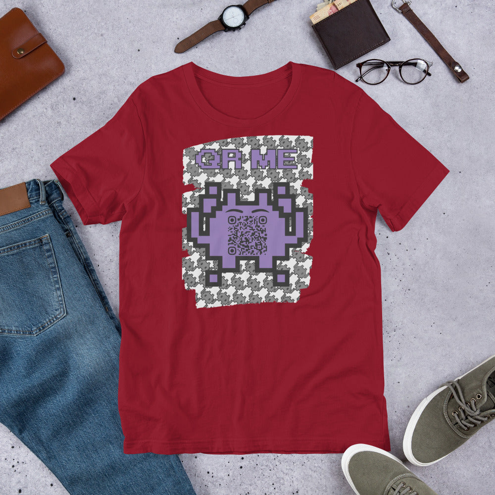 Mono Alien QR Code T-Shirt – Share Your Gaming and YouTube Links
