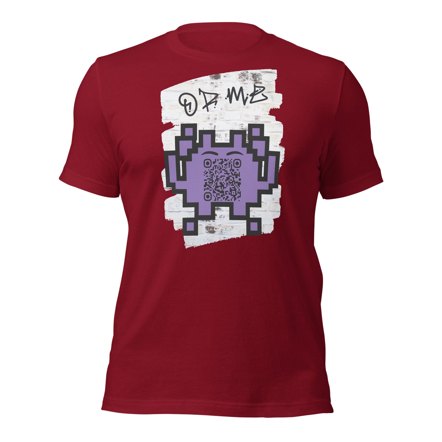 Graffiti Wall Alien QR Code T-Shirt – For Gamers and YouTubers